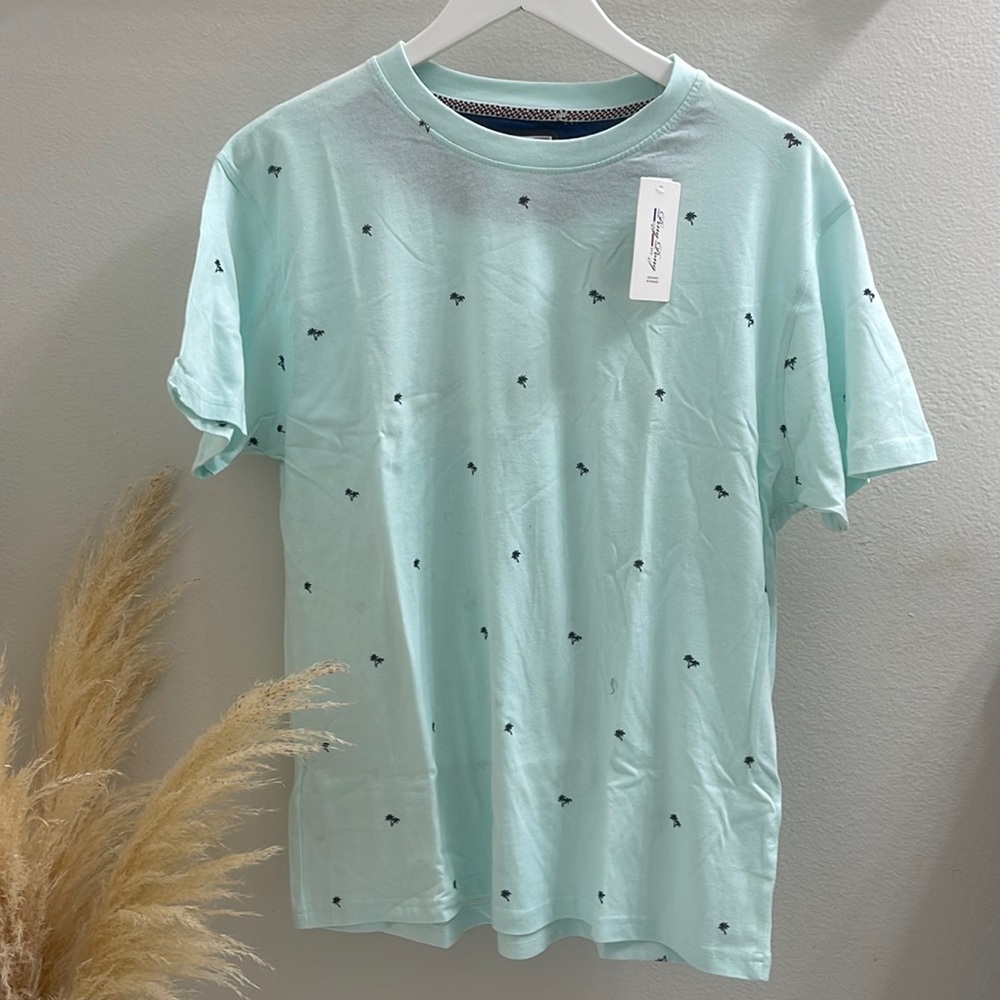 NWT Mens Ping Pong Turquoise T-Shirt Sz. Lg